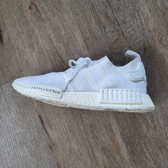 Adidas NMD R1 Japan Triple White Sneakers Size 11.5 - Picture 1 of 14